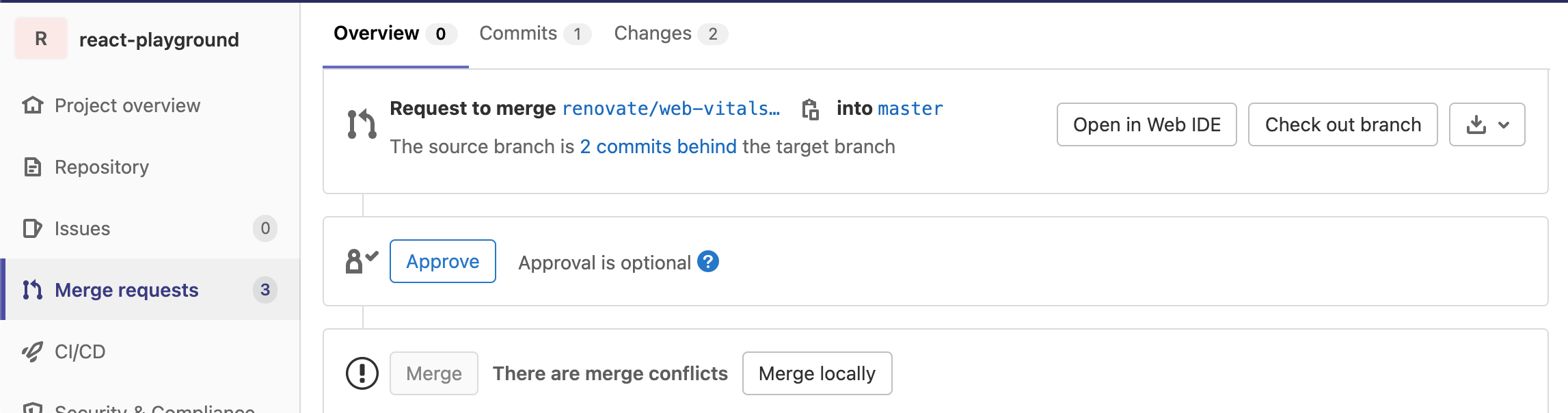 Merge conflict due to another MR that was previously merged.