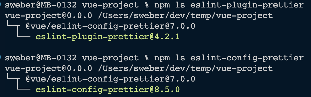 npm packages are already installed